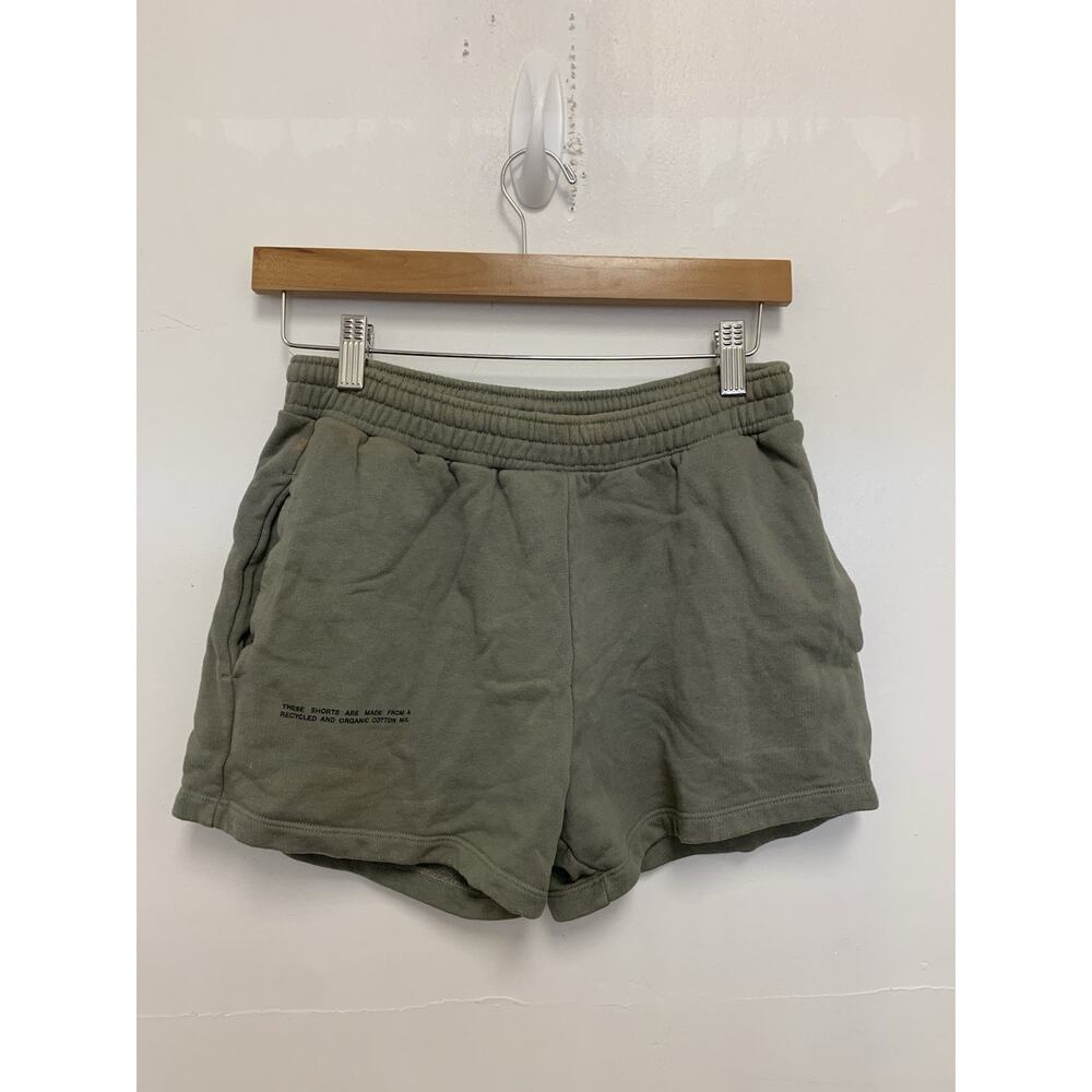 Pangaia Shorts Green Organic Cotton Sweat Shorts Womens Size M